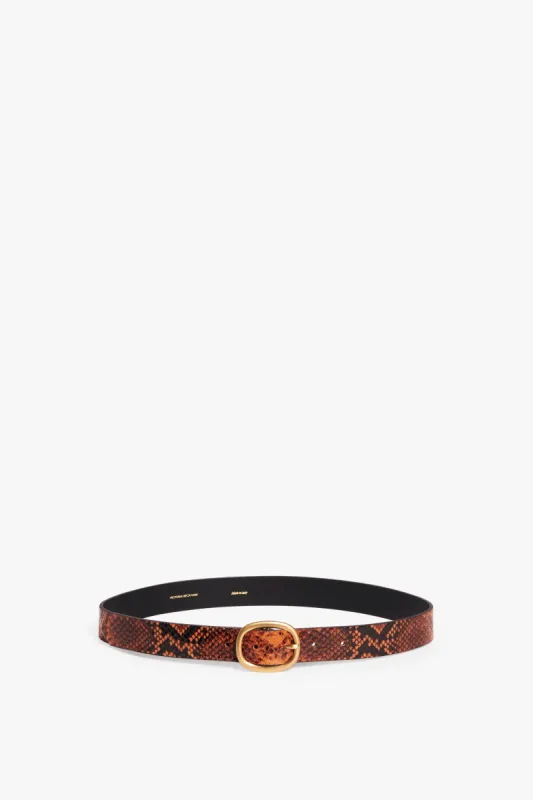Classic Belt In Python Effect sold by Victoria Beckham