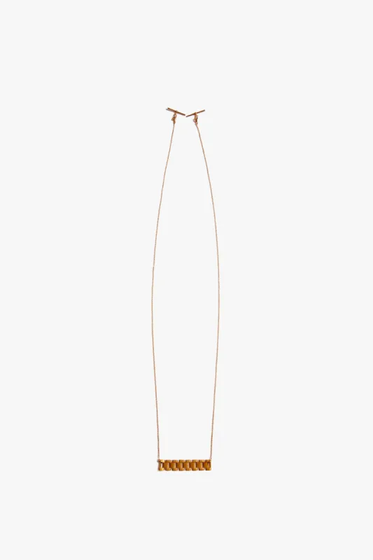 Watch Strap Scarf Necklace In Gold sold by Victoria Beckham