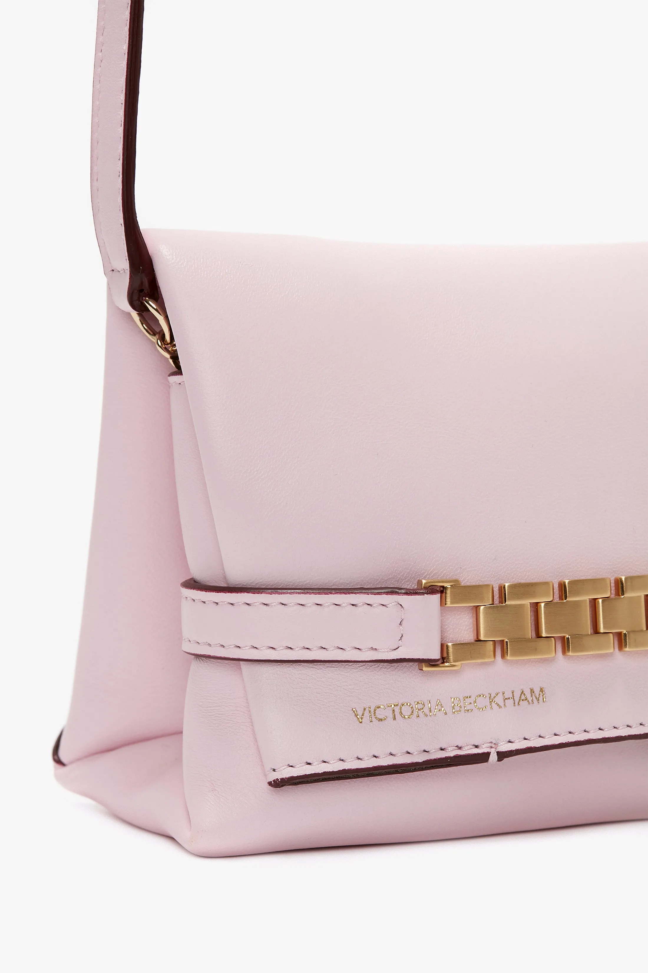 Mini Chain Pouch Bag With Long Strap In Orchid Leather sold by Victoria Beckham product image thumbnail 5