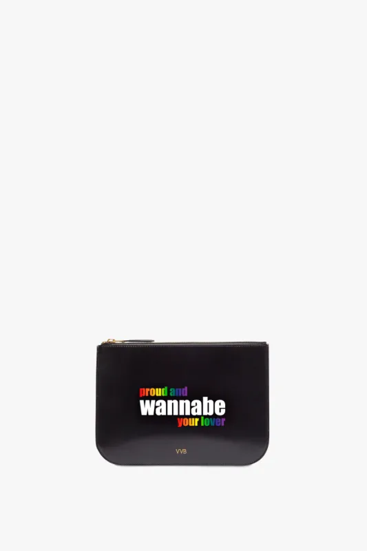 Pride Wannabe Pouch in Black made by Victoria Beckham