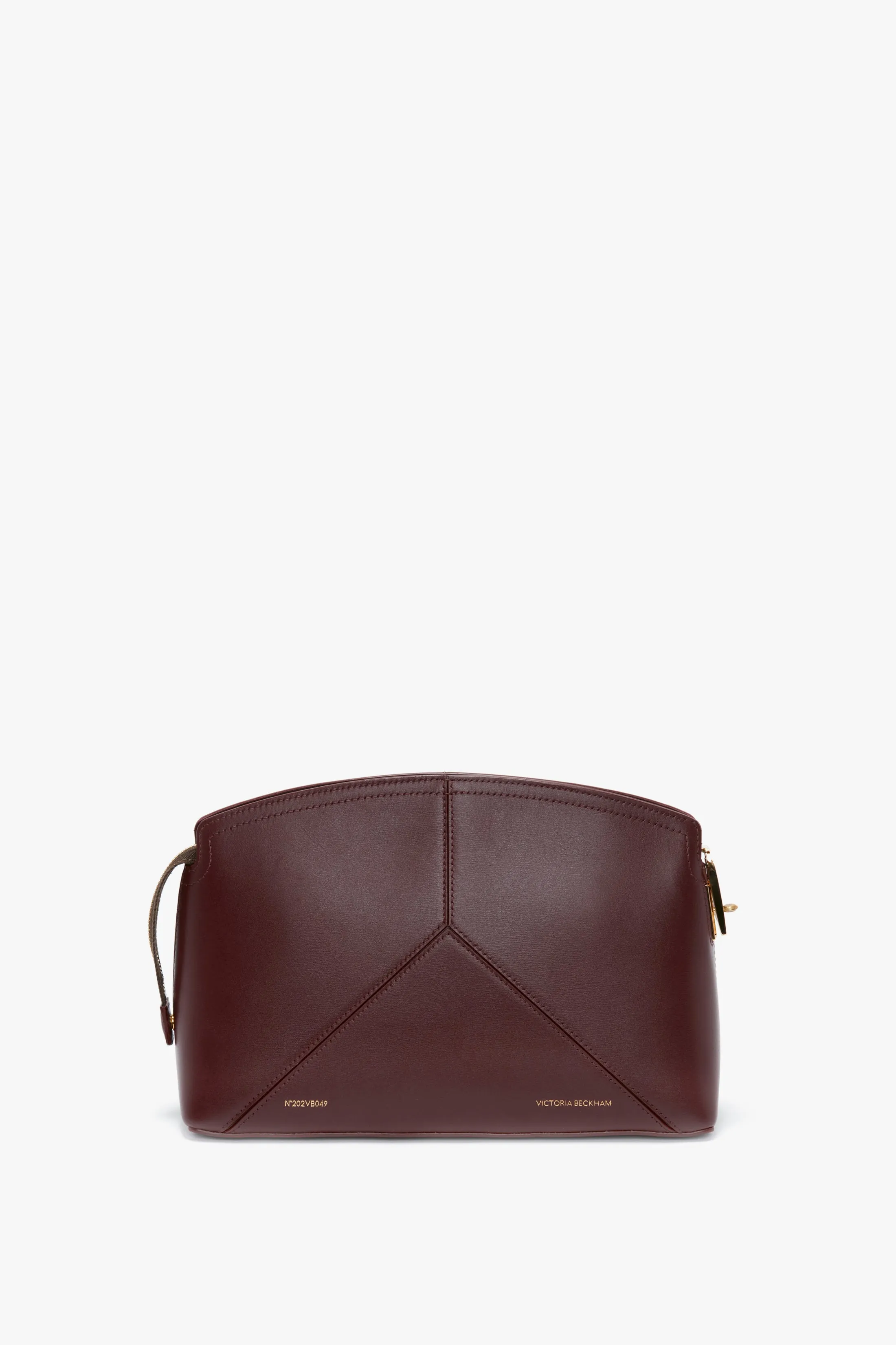 Victoria Clutch Bag In Burgundy Leather sold by Victoria Beckham