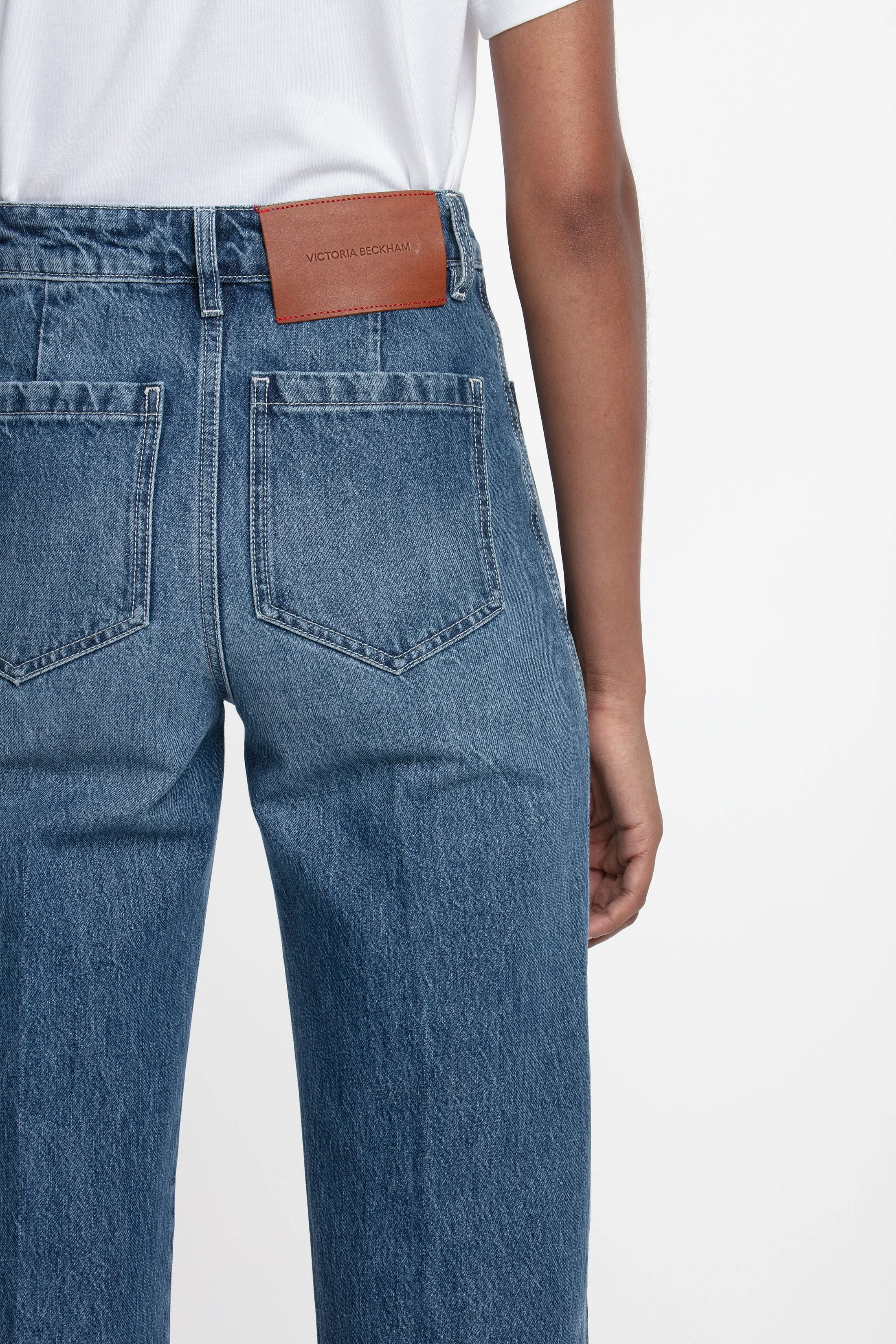 Alina High Waisted Jean In Shadow Wash sold by Victoria Beckham product image thumbnail 5