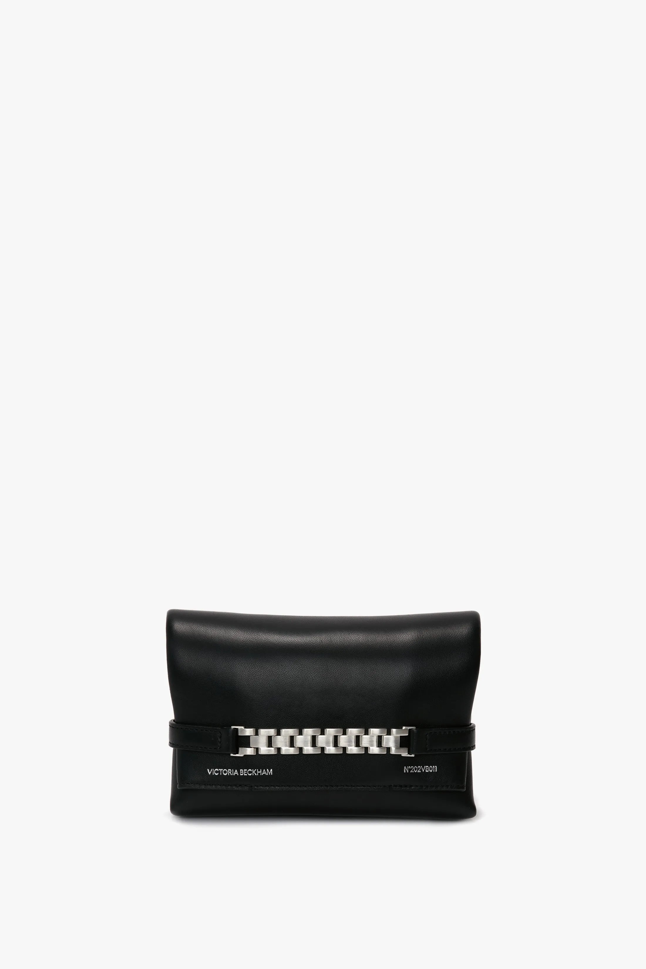 Mini Chain Pouch Bag With Silver Chain In Black Leather sold by Victoria Beckham product image thumbnail 3