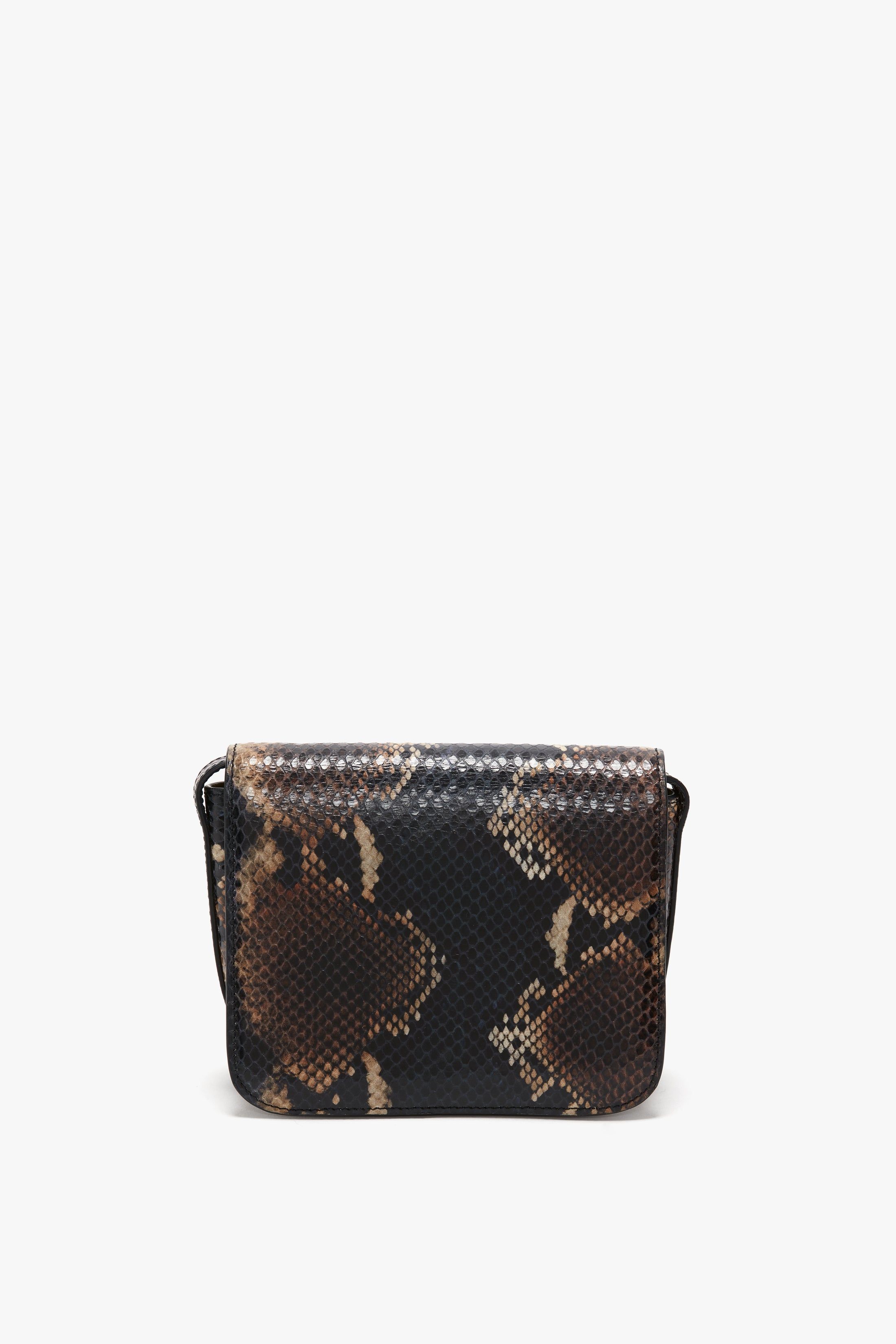 Mini Chain Shoulder Bag In Navy-Brown Leather sold by Victoria Beckham product image thumbnail 4