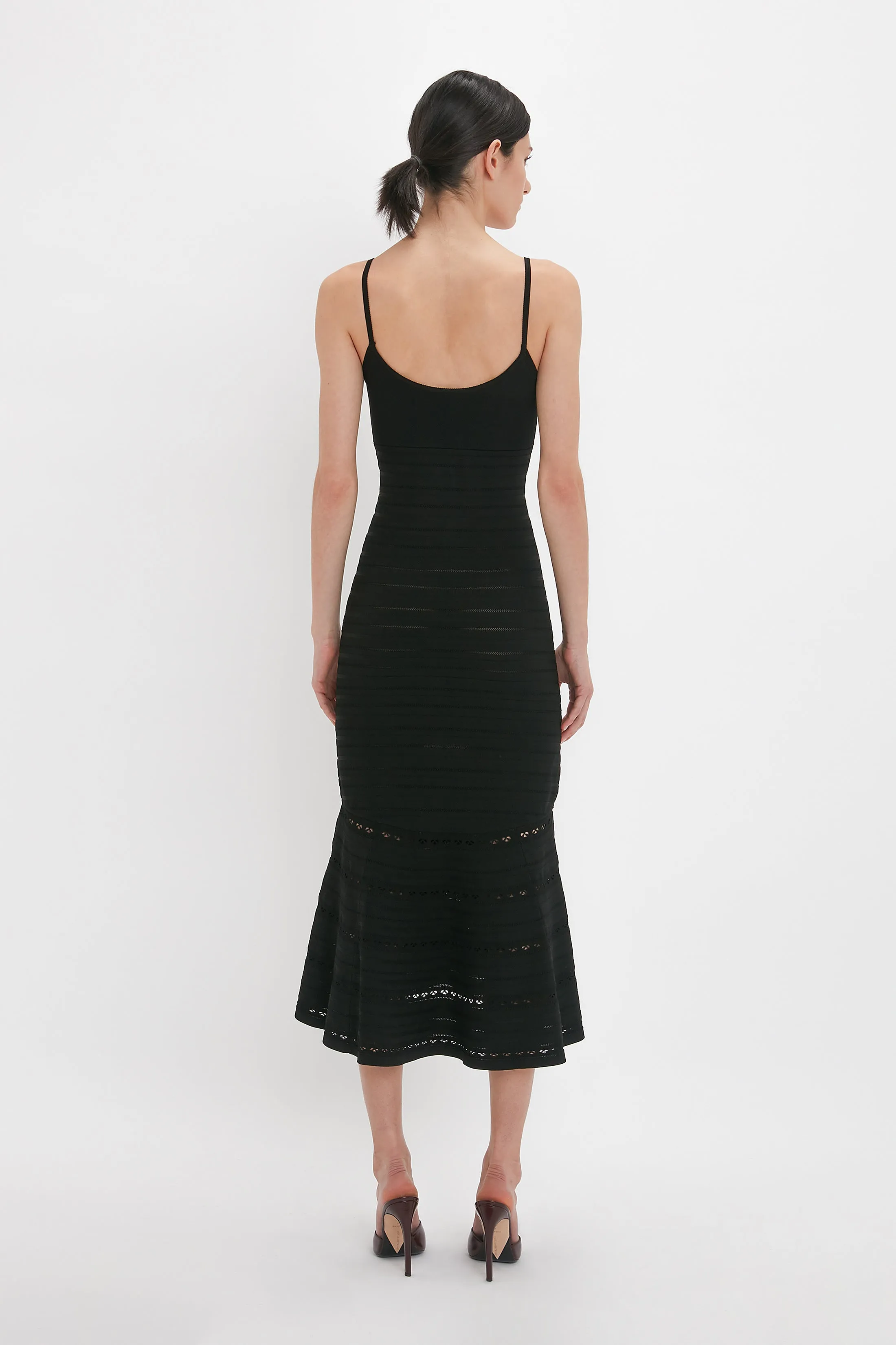 Cut-Out Detail Cami Dress In Black sold by Victoria Beckham product image thumbnail 3