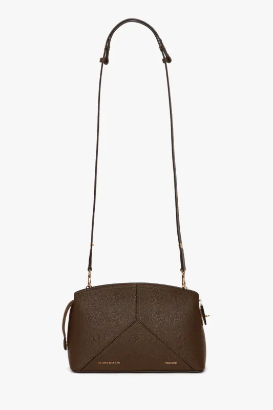 Victoria Crossbody Bag In Khaki Leather sold by Victoria Beckham