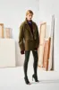 Cropped Pea Coat In Khaki sold by Victoria Beckham
