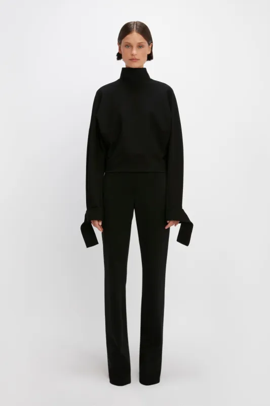 High Waisted Ponti Trouser in Black sold by Victoria Beckham