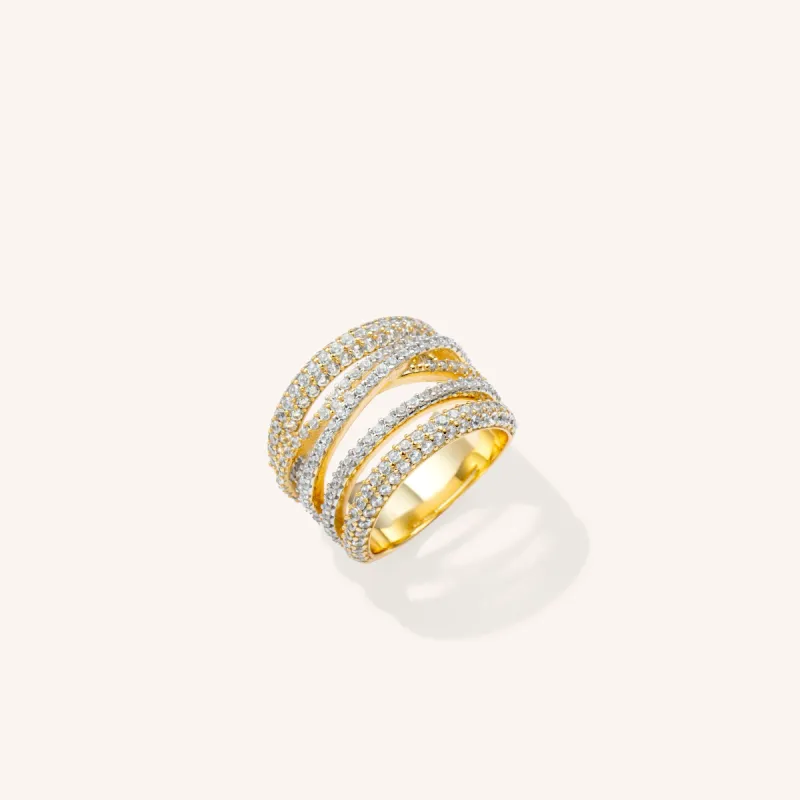 Multilayered Gold Vermeil Ring sold by Victoria Emerson