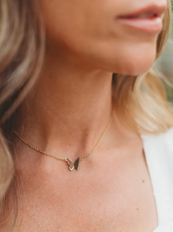 Laikyn Butterfly Pendant Necklace sold by Victoria Emerson