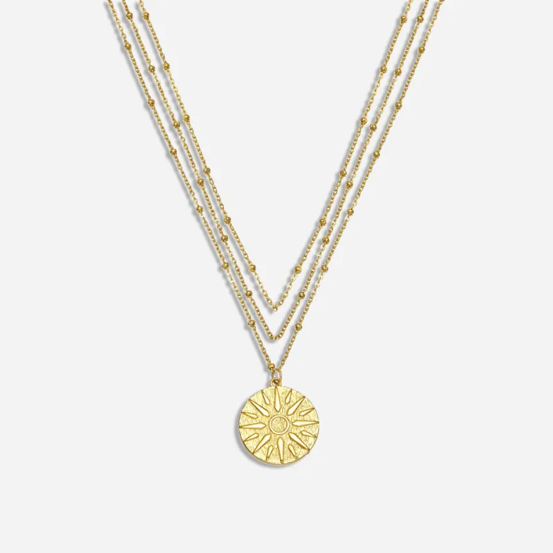 Anne Layered Pendant Necklace sold by Victoria Emerson