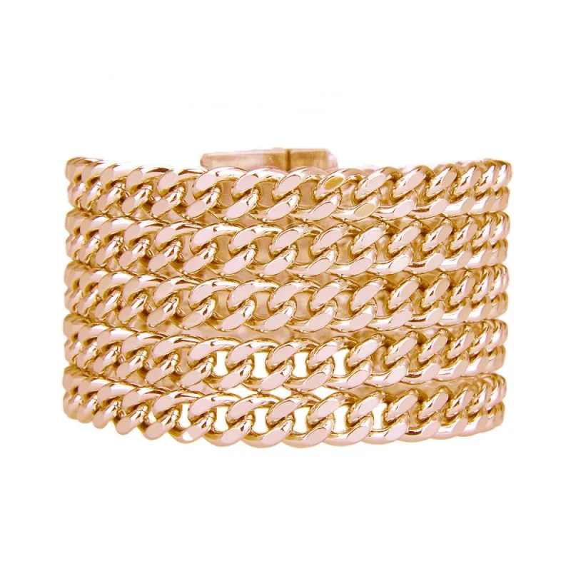 Gold Curb Chain Cuff sold by Victoria Emerson