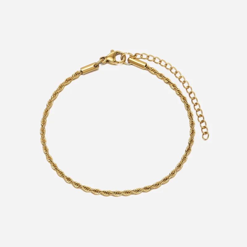 Abby Singapore Rope Chain Bracelet sold by Victoria Emerson