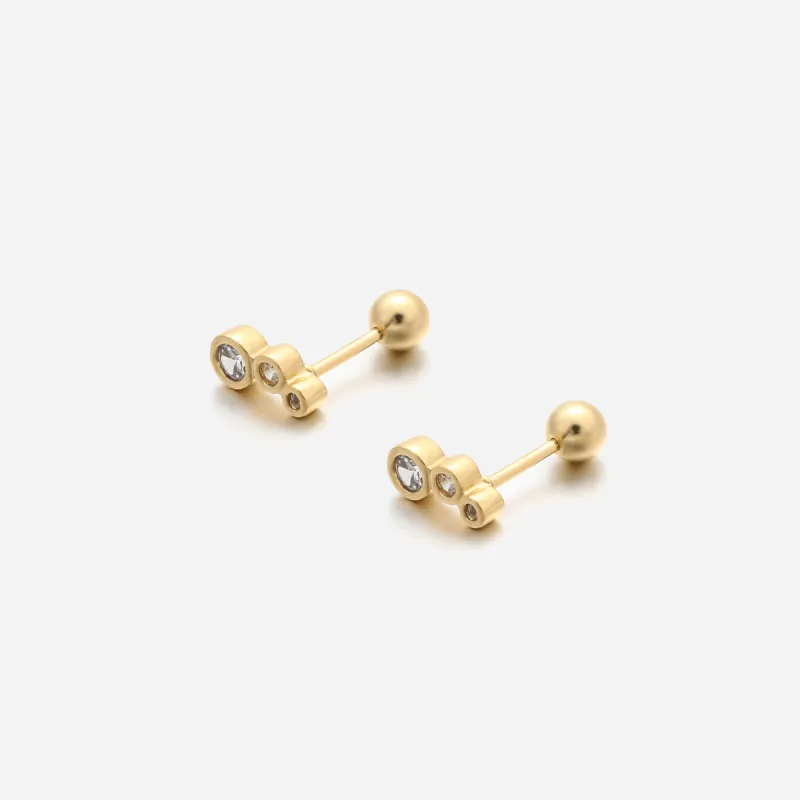 Jacqueline Crystal Stud Earrings sold by Victoria Emerson