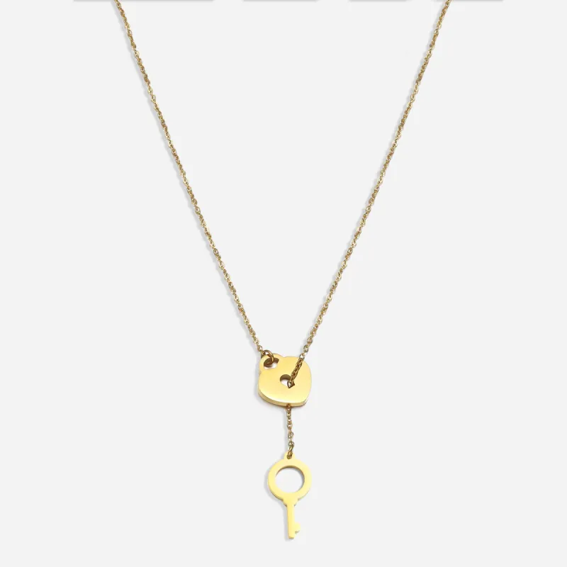 Allyson Lock & Key Necklace sold by Victoria Emerson
