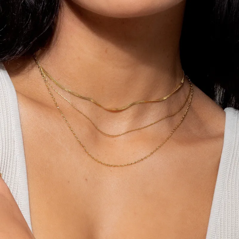 Renee Layered Chain Necklace sold by Victoria Emerson