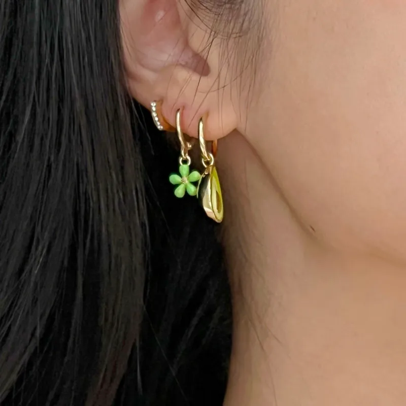 Avocado Huggie Earrings sold by Victoria Emerson