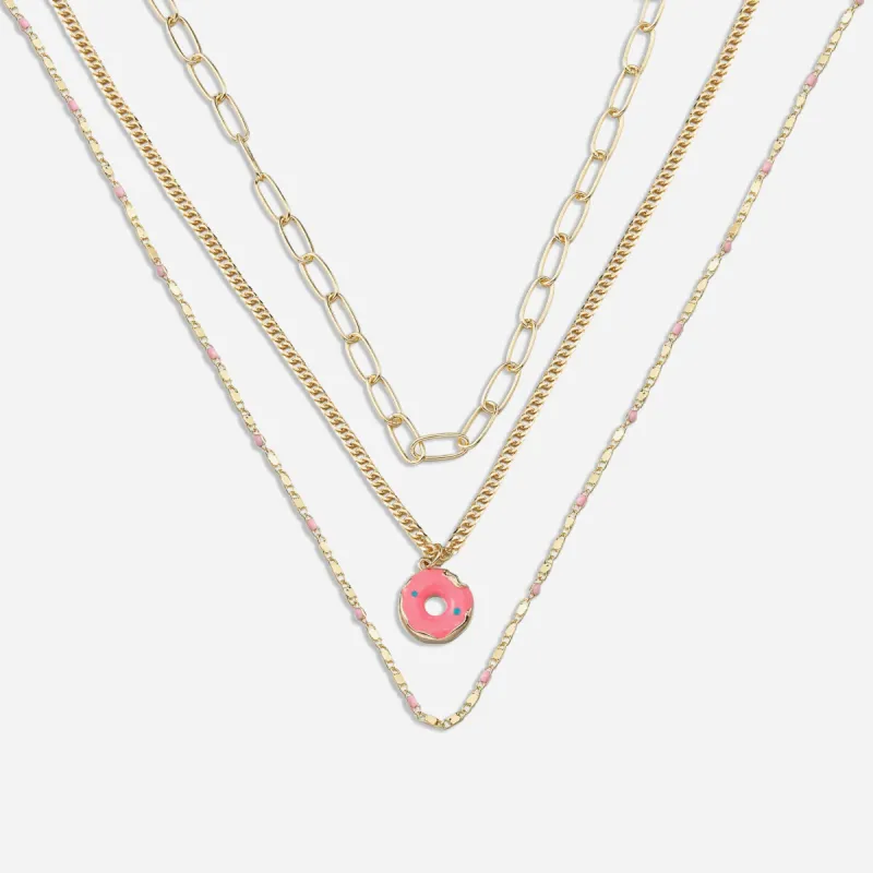 Donut Layered Necklace sold by Victoria Emerson