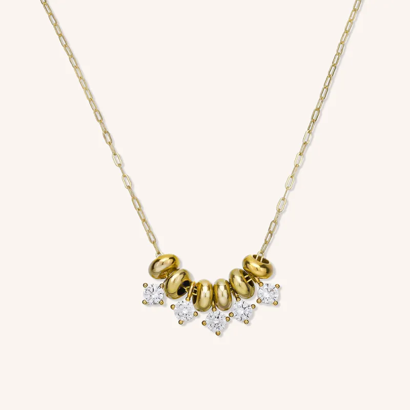 Layered Crystal Charm Necklace sold by Victoria Emerson
