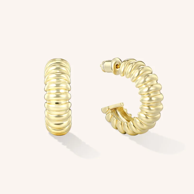 Olivia Bold Hoop Earrings sold by Victoria Emerson