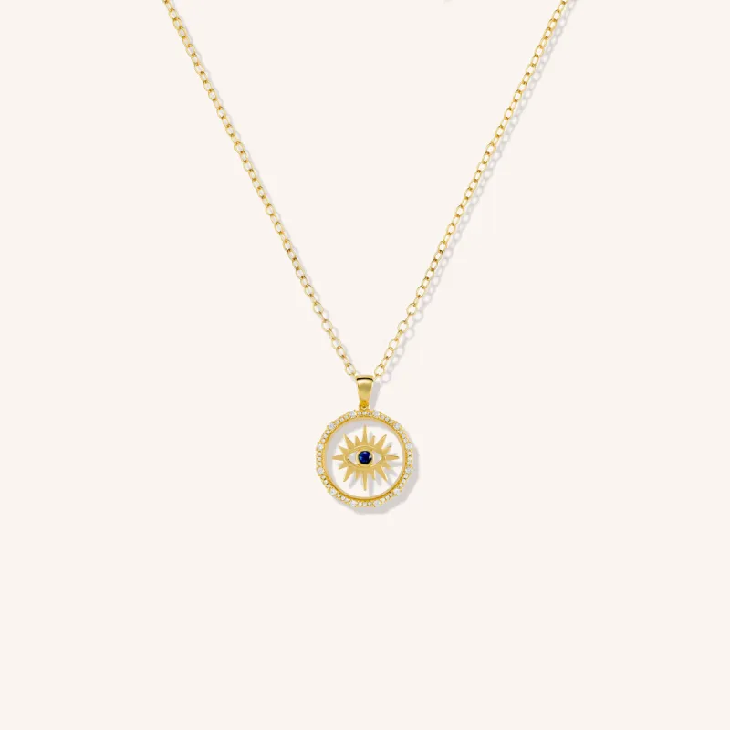 Evil Eye Floating Pendant Necklace sold by Victoria Emerson
