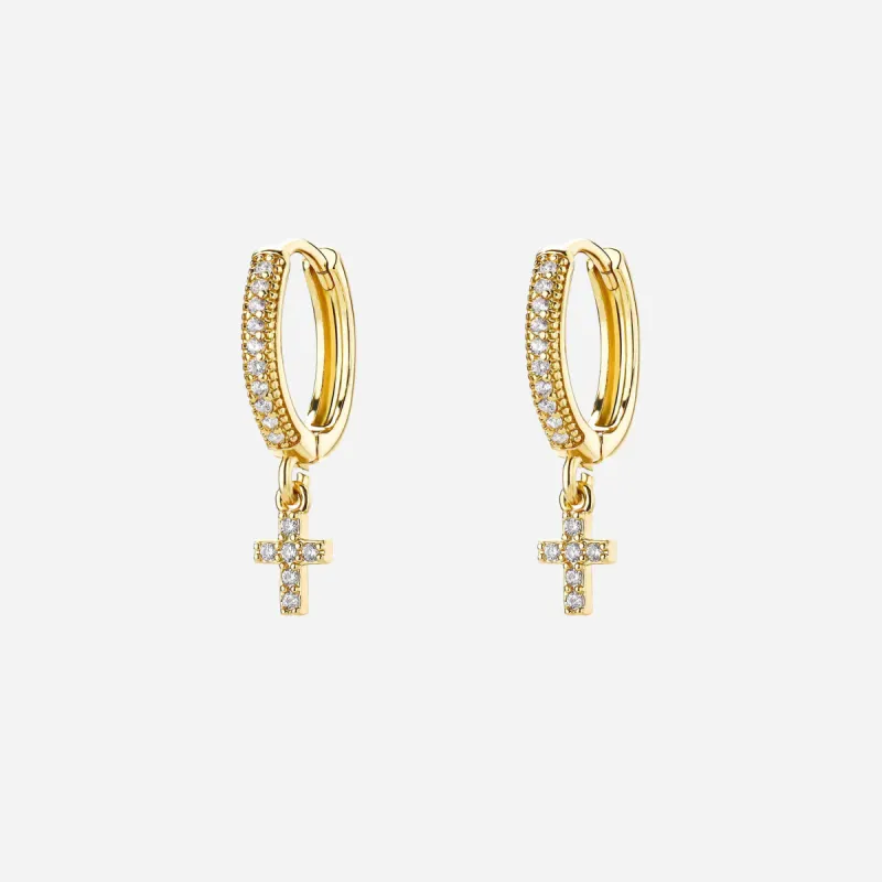 Cross Dangle Earrings sold by Victoria Emerson