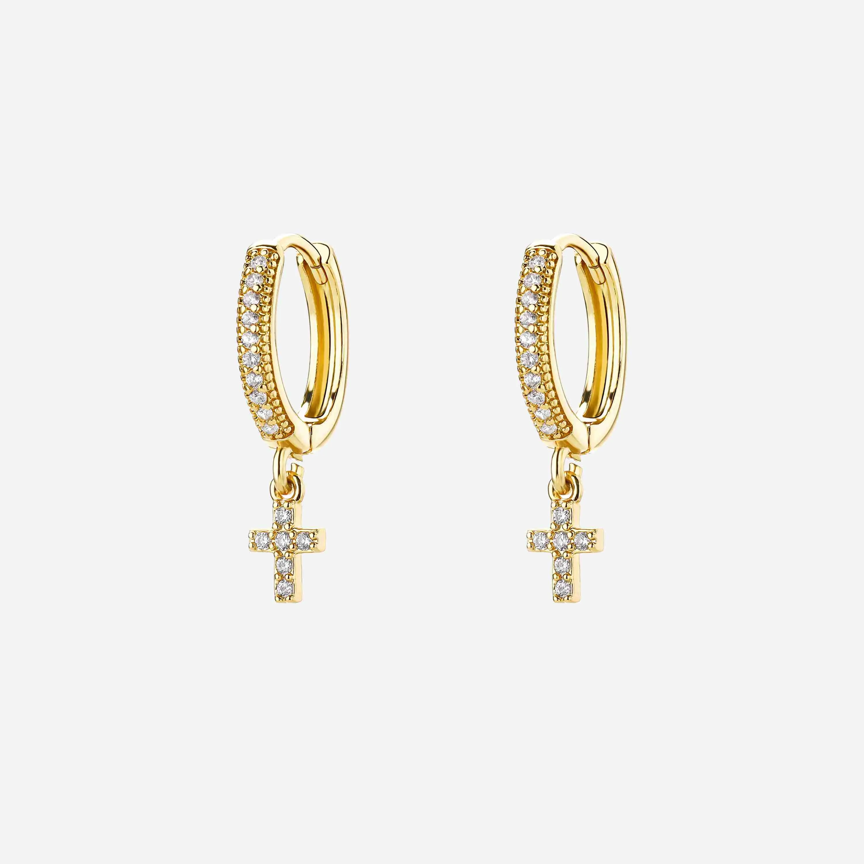 Cross Dangle Earrings sold by Victoria Emerson