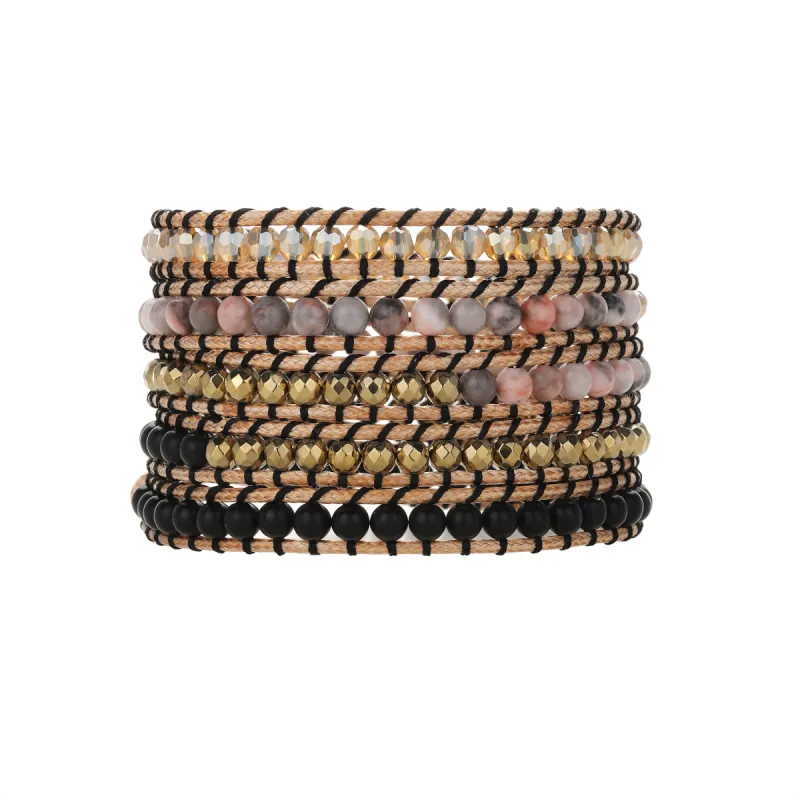 Mixed Jade and Crystals on Natural - Vegan sold by Victoria Emerson