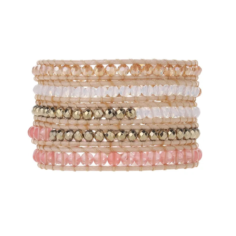 Rose Quartz and Crystals on Natural- Vegan sold by Victoria Emerson