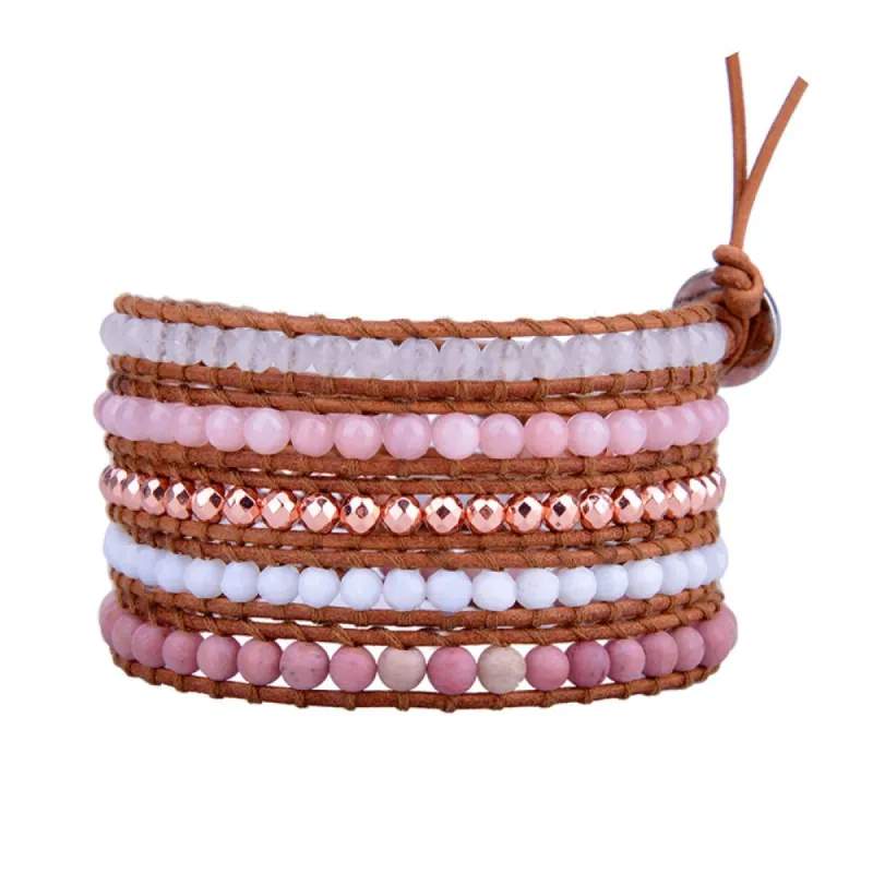 Pink Jade & Crytals on Natural sold by Victoria Emerson