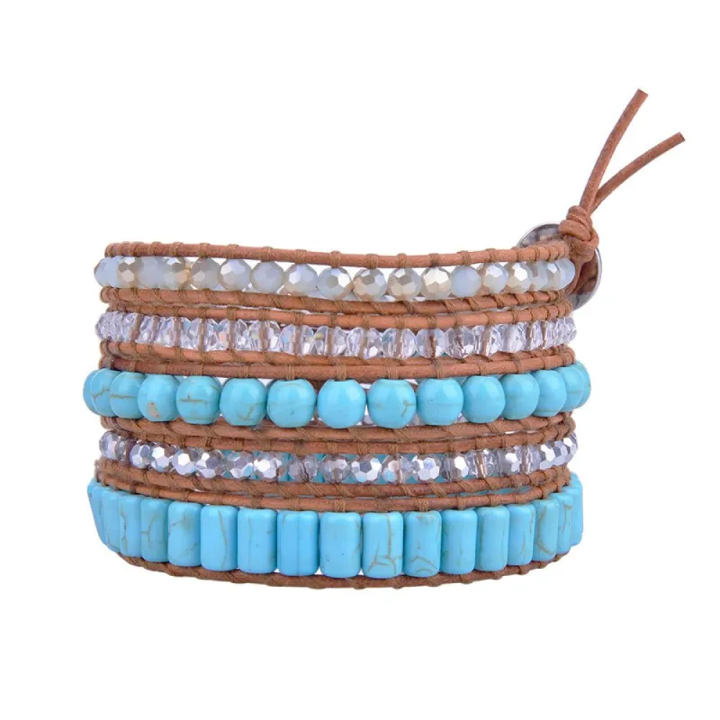 Turquoise & Crystals on Natural sold by Victoria Emerson