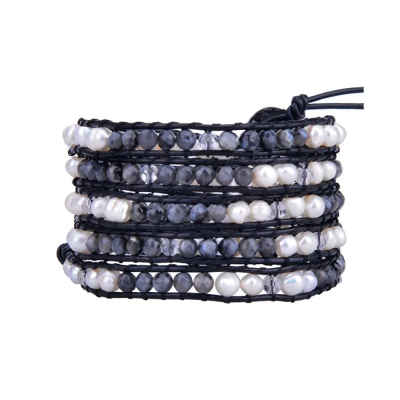 Jade & Pearls on Black sold by Victoria Emerson