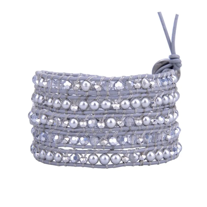 Crystals & Shell on Gray sold by Victoria Emerson