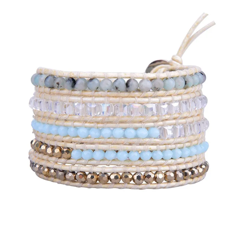 Amazonite & Crystals on Ivory sold by Victoria Emerson