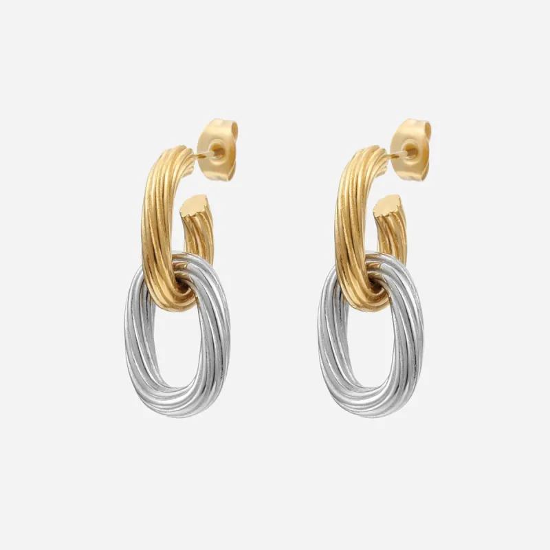 Mixed Metal Earring made by Victoria Emerson