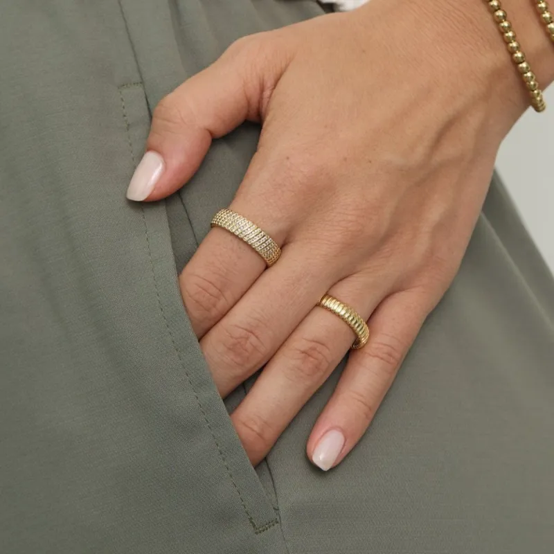 Crystal Coil Eternity Band sold by Victoria Emerson