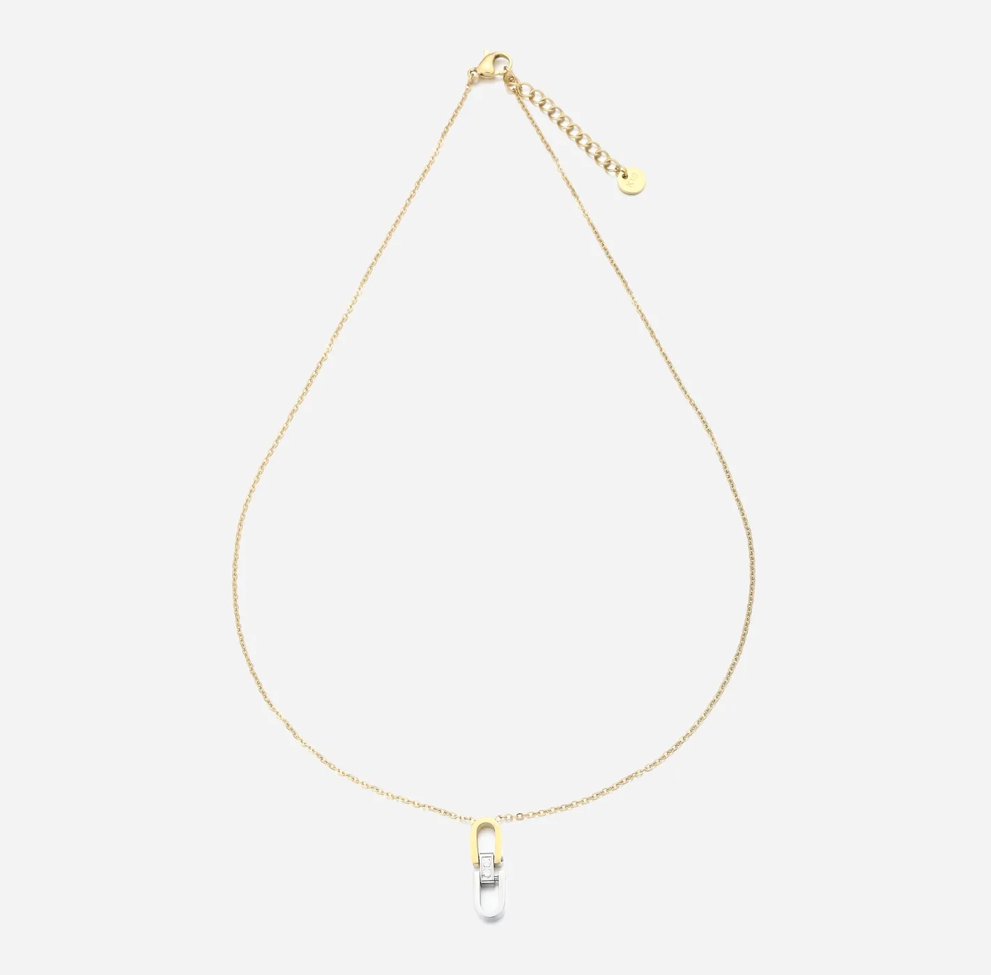 Mixed Metal Link Necklace sold by Victoria Emerson product image thumbnail 2