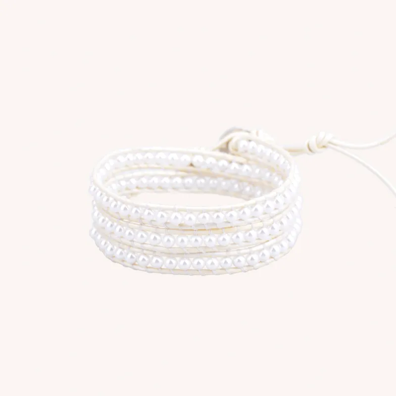 Pearls - Ivory Leather sold by Victoria Emerson