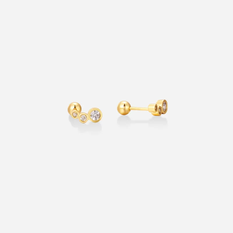 Gold Twinkle Studs sold by Victoria Emerson
