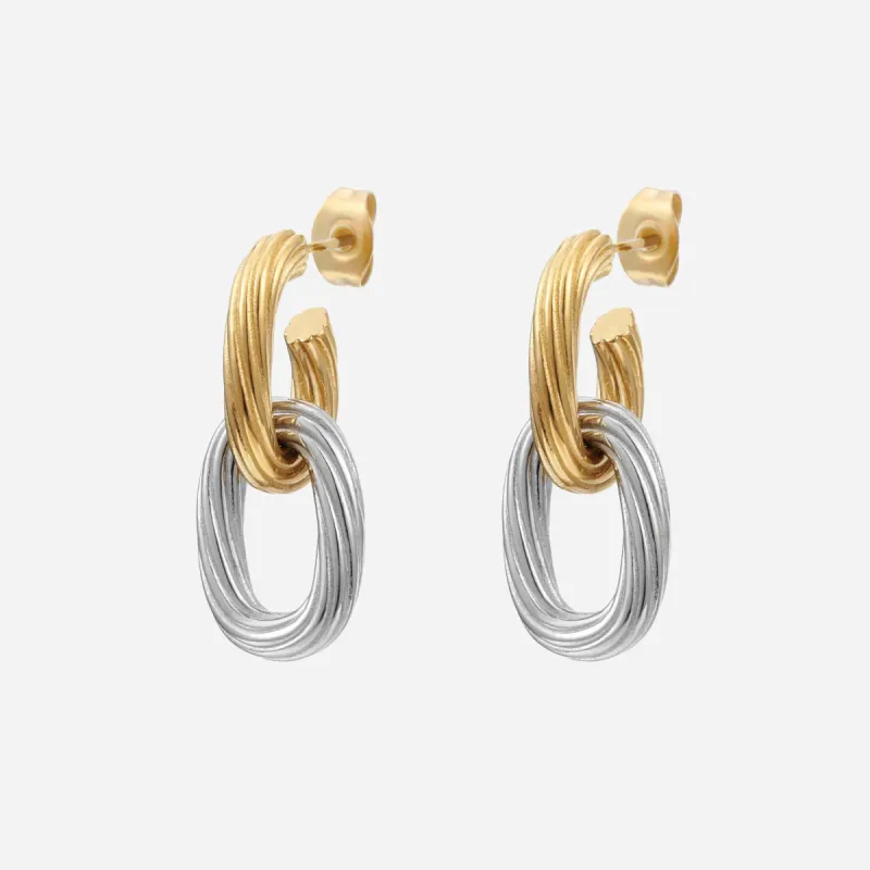 Betty Mixed Metal Dangle Earrings sold by Victoria Emerson