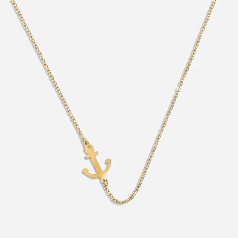 Dainty Anchor Pendant Necklace sold by Victoria Emerson
