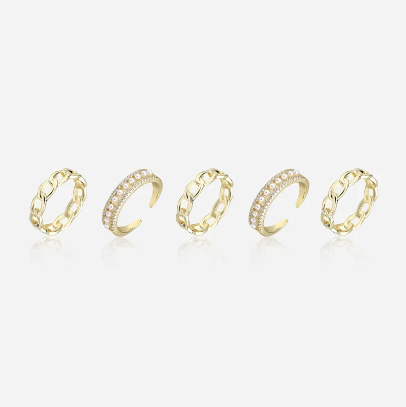 Addison Gold Ring Stack sold by Victoria Emerson