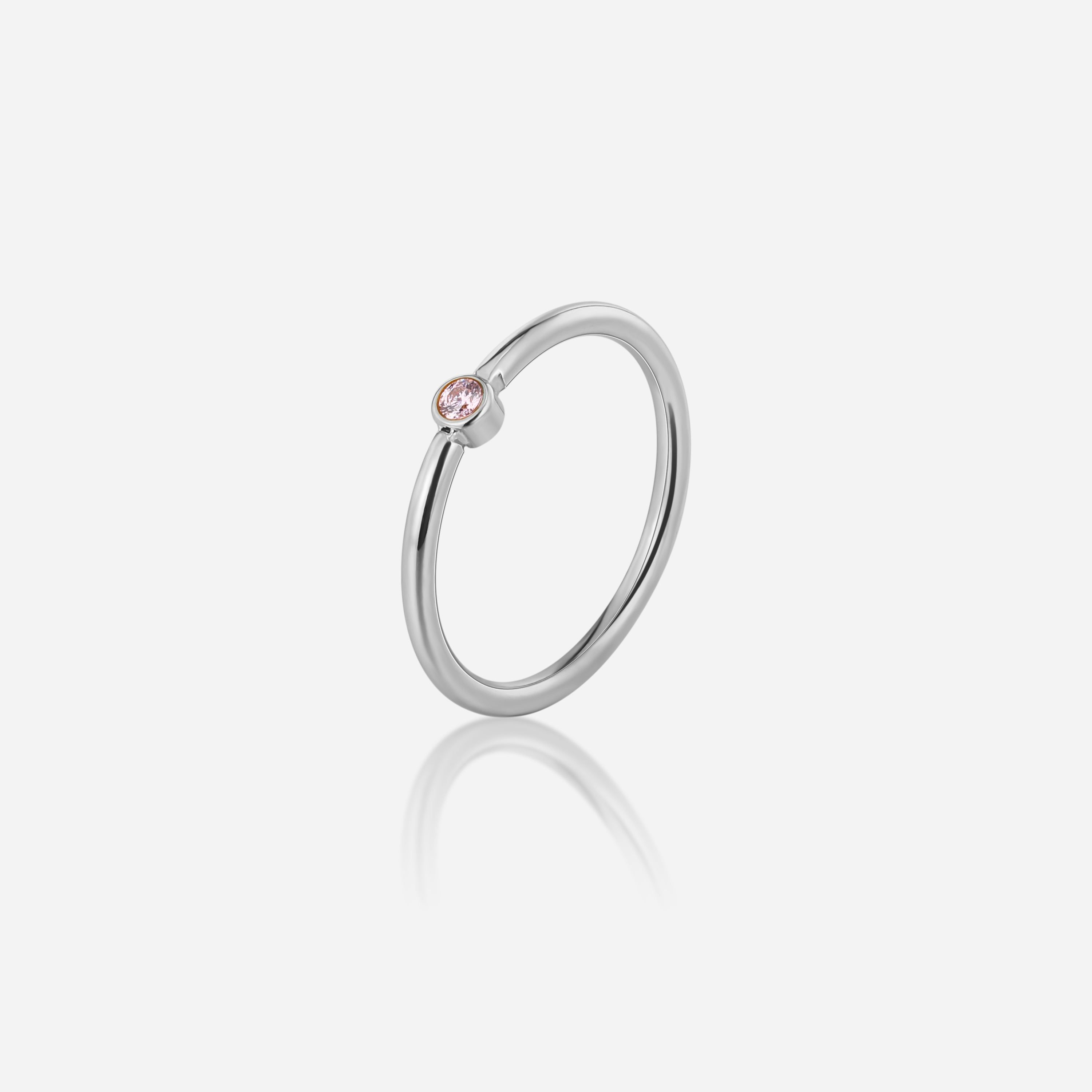 Mini Stackable Birthstone Ring - Silver sold by Victoria Emerson product image thumbnail 10