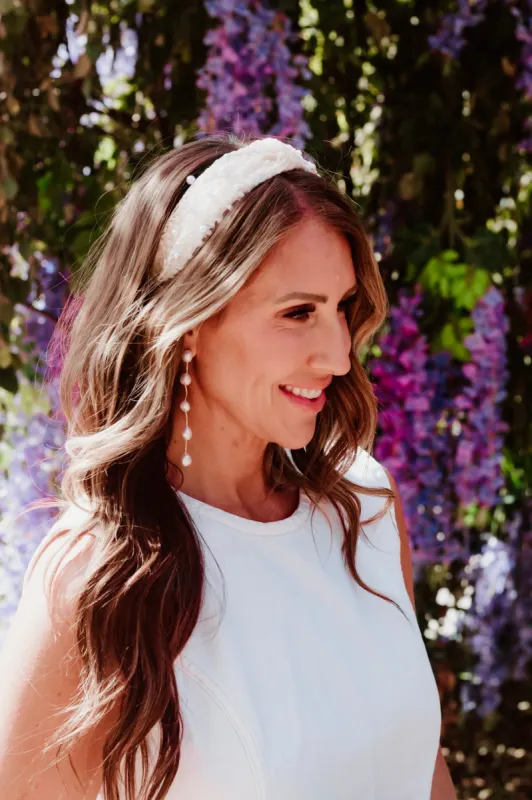 Haley Pearl Earrings made by Victoria Emerson