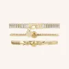 Champagne Crystal Stacking Set sold by Victoria Emerson