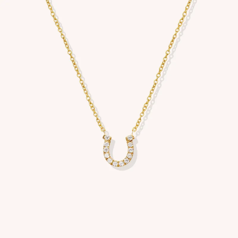 Horseshoe Pendant Necklace sold by Victoria Emerson