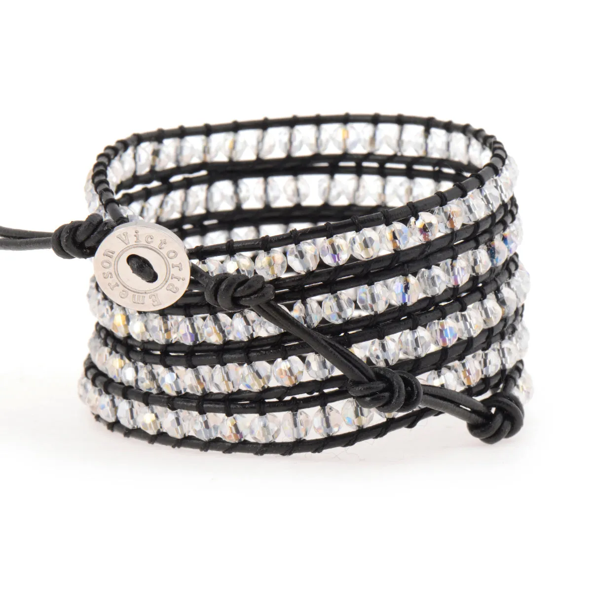 Crystals on Black Leather sold by Victoria Emerson product image thumbnail 2