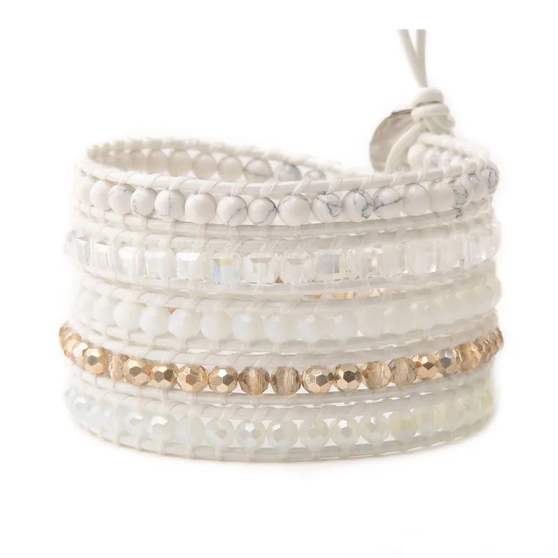 Marble Dorado on White Leather sold by Victoria Emerson