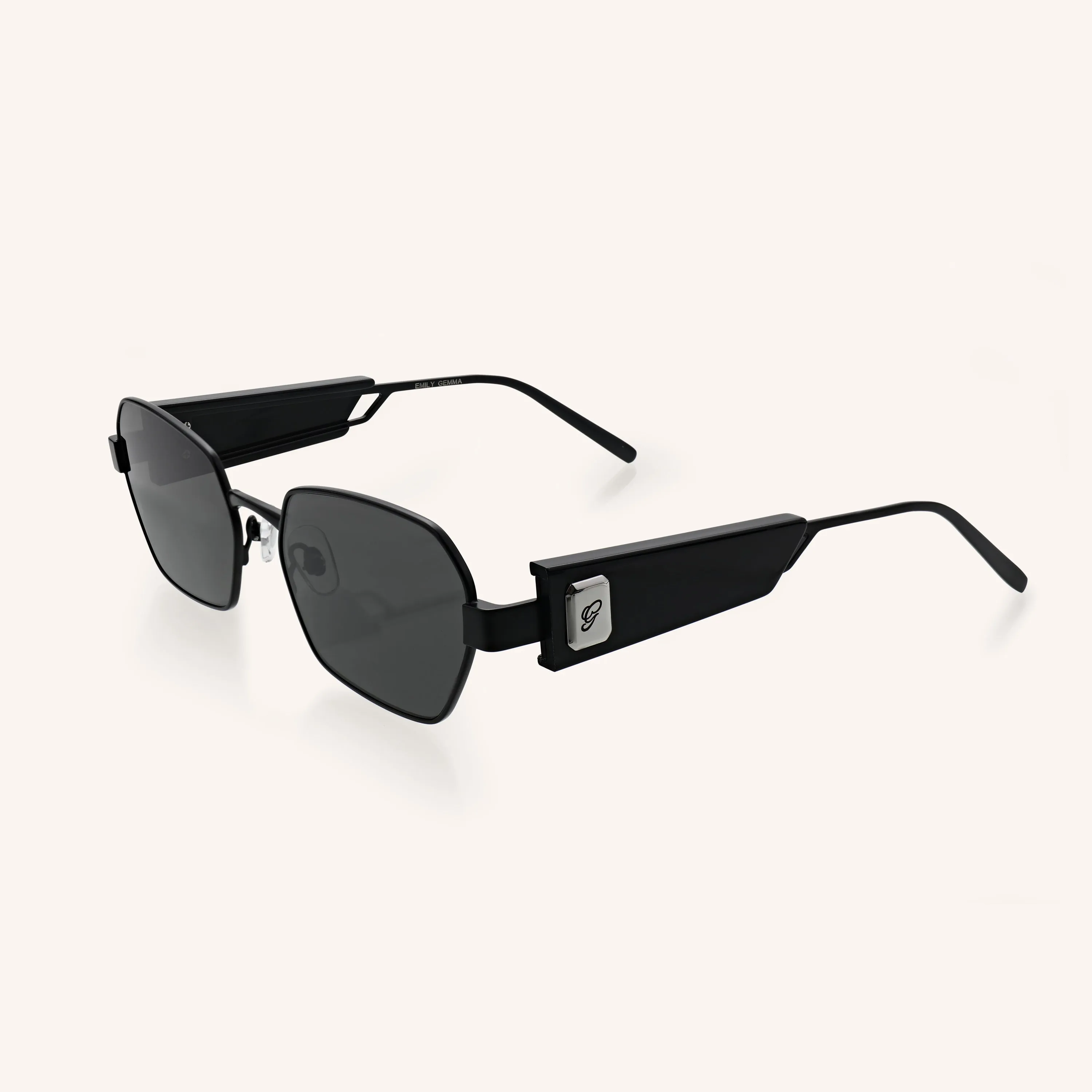 Emily sunnies black on black sold by Victoria Emerson