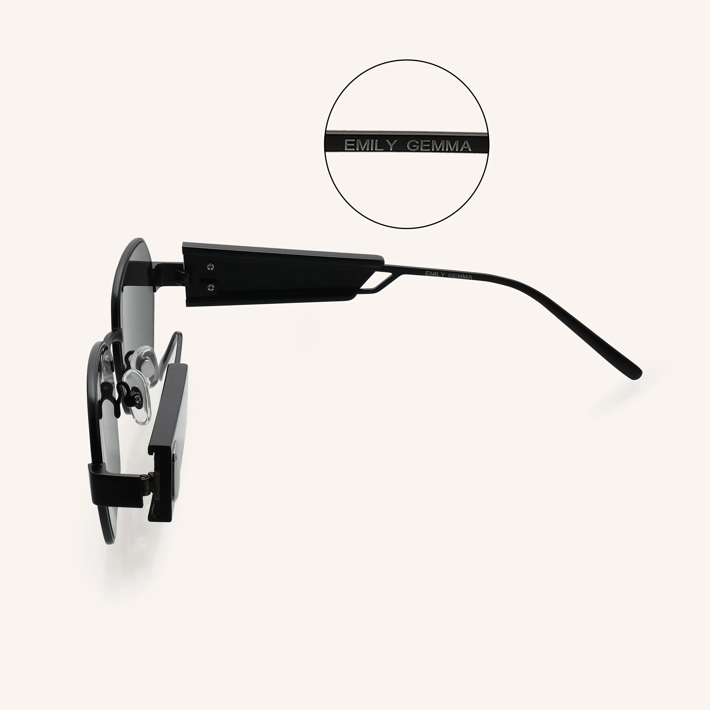 Emily sunnies black on black sold by Victoria Emerson product image thumbnail 3